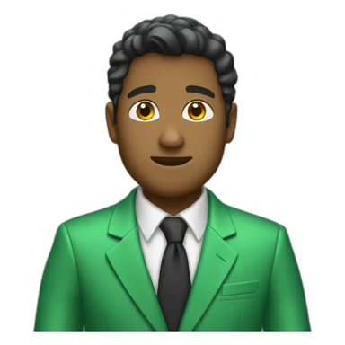 Green blazer sticker