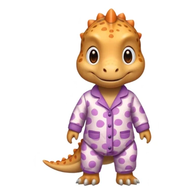 Cute Dino wearing pajamas  sticker