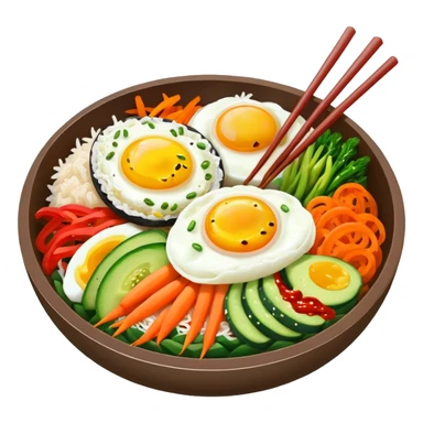 Create an emoji for Korean bibinba  sticker