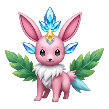 Diancie-Tropius-Aurorus-Eevee-Cresselia-fusion sticker