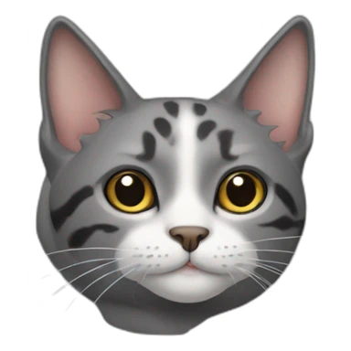 Cat with black spotstabby sticker