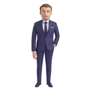 Emmanuel Macron, President of France sticker
