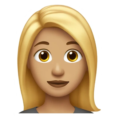 Orange potato blonde hair  sticker