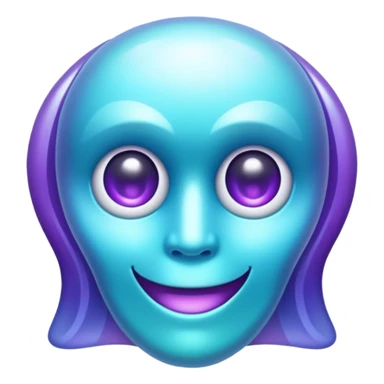 glitter cian and purple phantom sticker