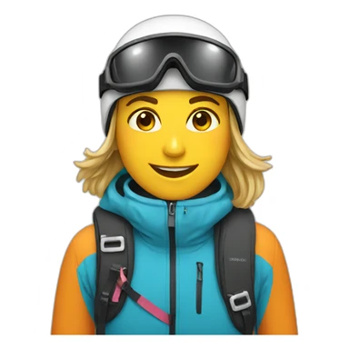 ski instructor sticker