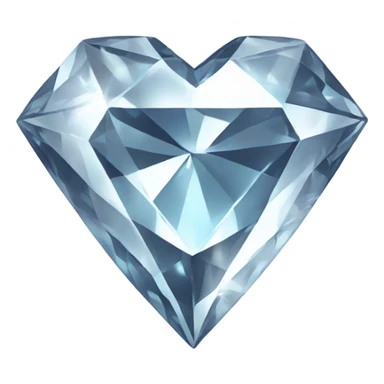 Heart shaped diamond shining sticker