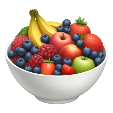 A bowl of nourishing fruits sticker