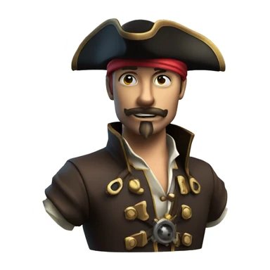 3d model pirate steampunk sticker
