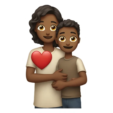 Father holds her heart in her arm sticker