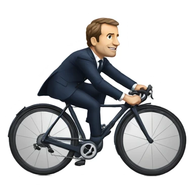Macron en velo sticker