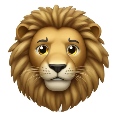 Lion with boxing gloves sticker