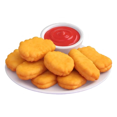 Chicken McNuggets with dipping sauce sticker