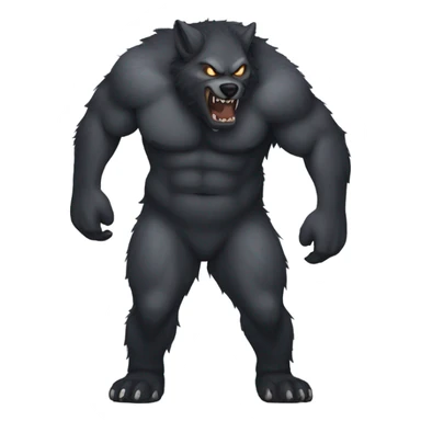 Werewolf with big butt sticker