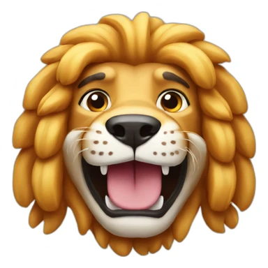 Hotdog lion sticker