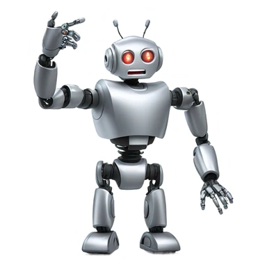 robot rage quit sticker