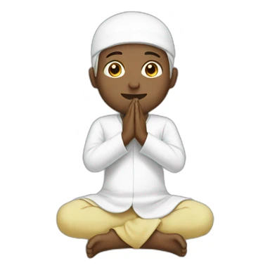 Muslim prayer sticker