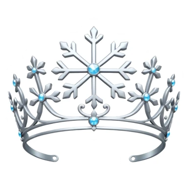 Snowflake tiara sticker