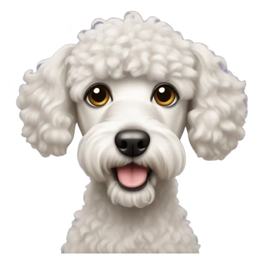 poodle terrier mix dog sticker