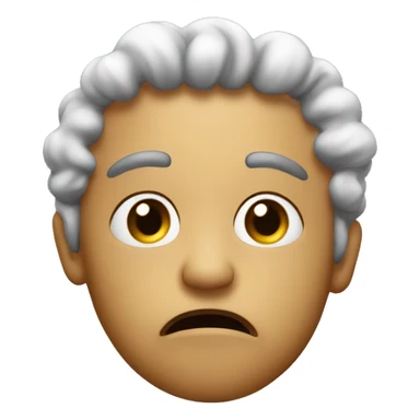 Emoji blowing because can’t have what I want sticker