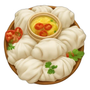 Georgian cuisine khinkali sticker