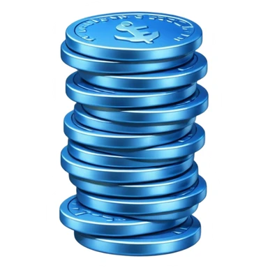 blue coins credit pack sticker