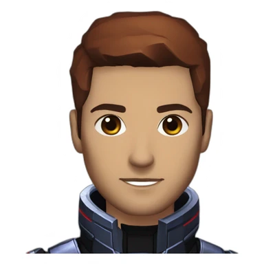 mass effect shepard sticker