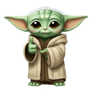 baby yoda thumbs up sticker