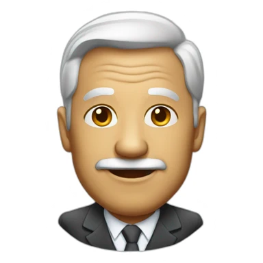 old American businessman sticker