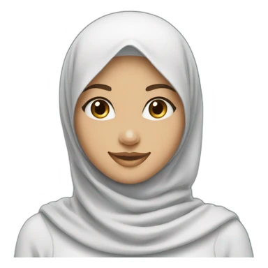 hijab girl with beatiuful smile and good eyes sticker