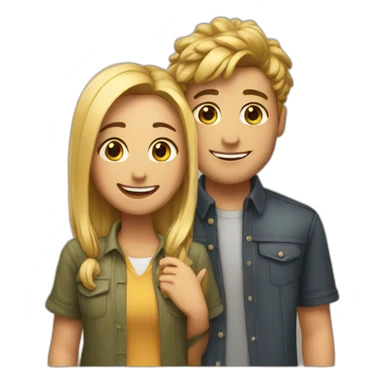 With best friend sticker