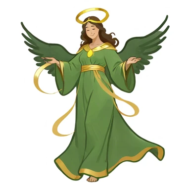 An angel  sticker