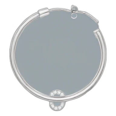 silver hoop earring sticker