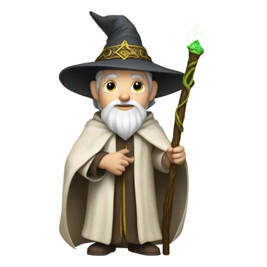 White skin wizard guy sticker
