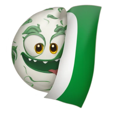 Serpentard from Harry Potter with Algerian flag sticker