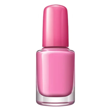 pink nail polish bottle sticker