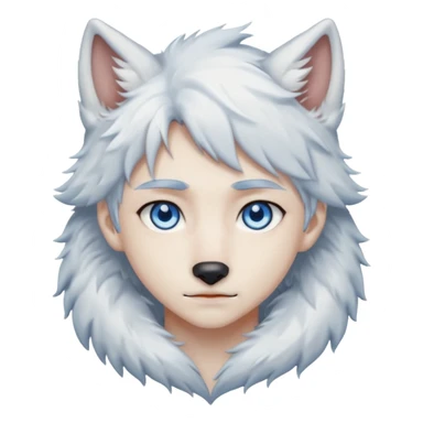 Wolf Anime Boy sticker