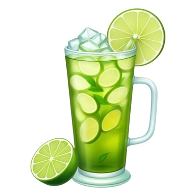 Green Tea lime Iced tea sticker