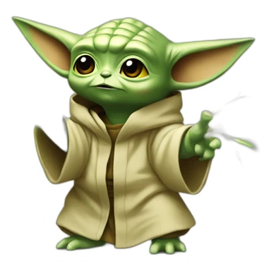 Yoda déguisé en Pikachu sticker