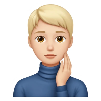 Hand single into neck  sticker