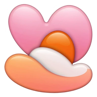 Pinkorangewhite sticker