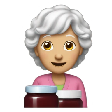 Grandma's jam sticker