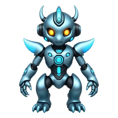tiny cyber Fakémon full body sticker