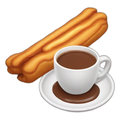 Churros and a cup of hot chocolate  sticker