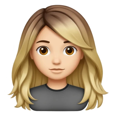 pelo con mechas californianas sticker