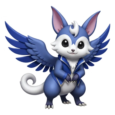 Shiny Furret-Absol-Noibat-Hybrid (Full body) sticker