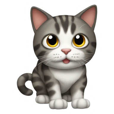 Cat with 7 legs sticker