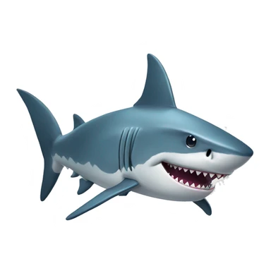 shark with a bow sticker