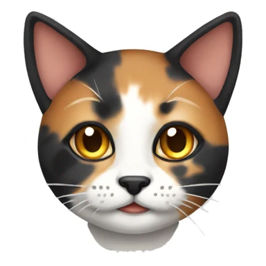 Pixel calico cat sticker