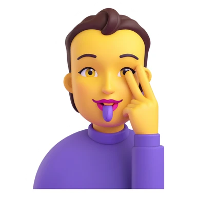 yellow face placing an index finger over pursed lips while winking and nodding sticker