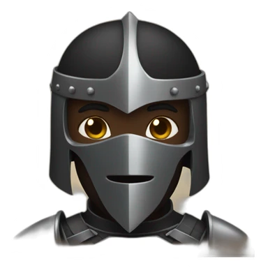 Black skin knight sticker